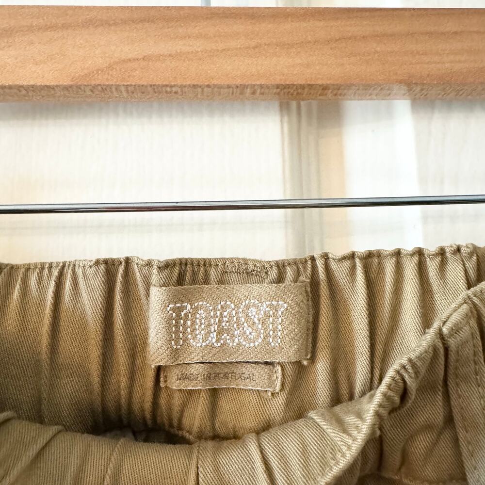 Toast Gabi Cotton Pull On Pants in Ash Brown - Picture 7 of 11